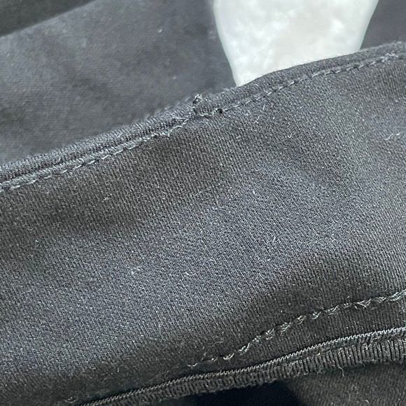 Eloquii Women's Front Stripe Textured Black Skinny Dress Pants Size 18 Short - Picture 8 of 15